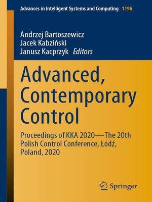 cover image of Advanced, Contemporary Control